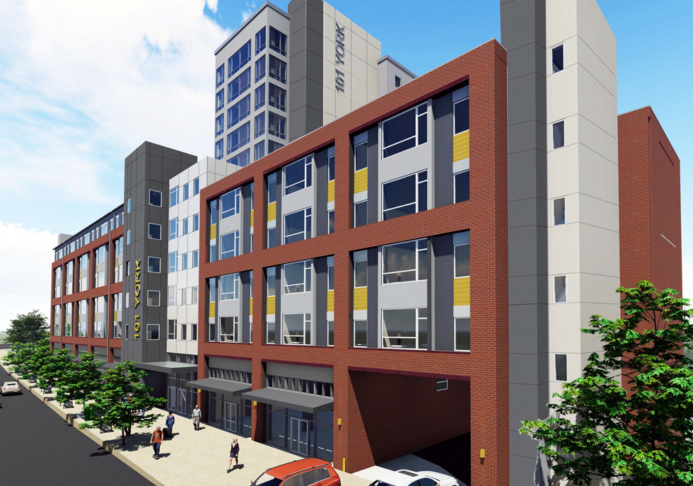 101 YORK - Towson Apartment Development - Side View